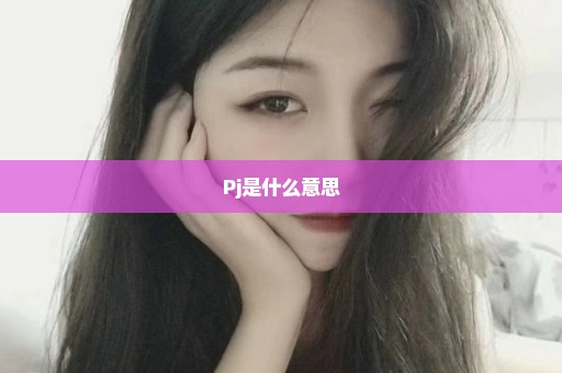 Pj是什么意思