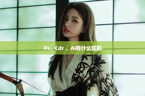 Ps、Cdr 、Ai有什么区别