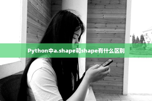 Python中a.shape和shape有什么区别