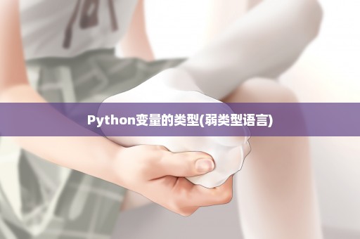 Python变量的类型(弱类型语言)