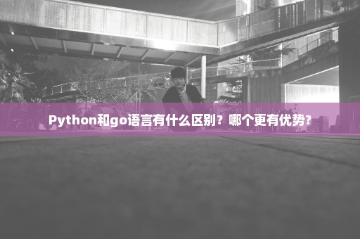Python和go语言有什么区别？哪个更有优势？