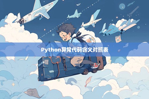 Python异常代码含义对照表