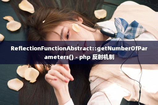 ReflectionFunctionAbstract::getNumberOfParameters() - php 反射机制