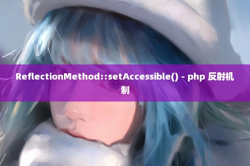 ReflectionMethod::setAccessible() - php 反射机制