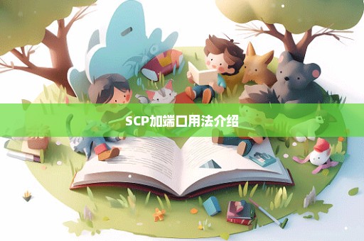 SCP加端口用法介绍