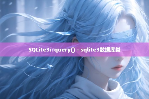 SQLite3::query() - sqlite3数据库类