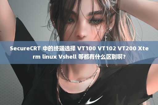 SecureCRT 中的终端选择 VT100 VT102 VT200 Xterm linux Vshell 等都有什么区别啊？
