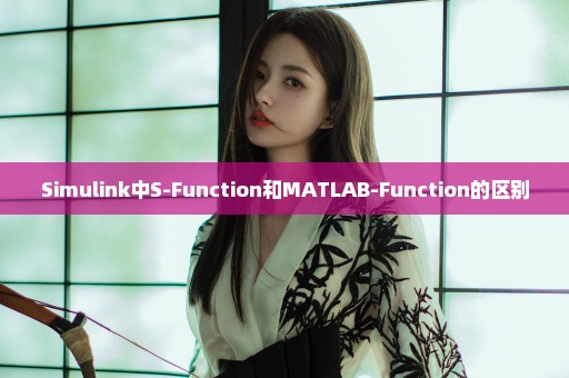 Simulink中S-Function和MATLAB-Function的区别