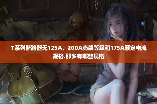 T系列断路器无125A、200A壳架等级和175A额定电流规格.那多有哪些规格