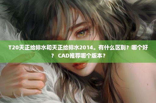 T20天正给排水和天正给排水2014。有什么区别？哪个好？ CAD推荐哪个版本？