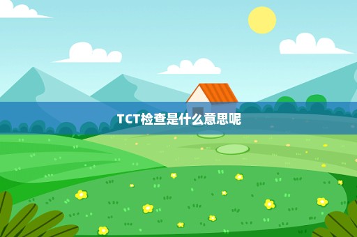 TCT检查是什么意思呢