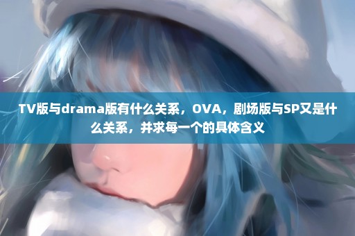 TV版与drama版有什么关系，OVA，剧场版与SP又是什么关系，并求每一个的具体含义