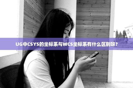 UG中CSYS的坐标系与WCS坐标系有什么区别呀？