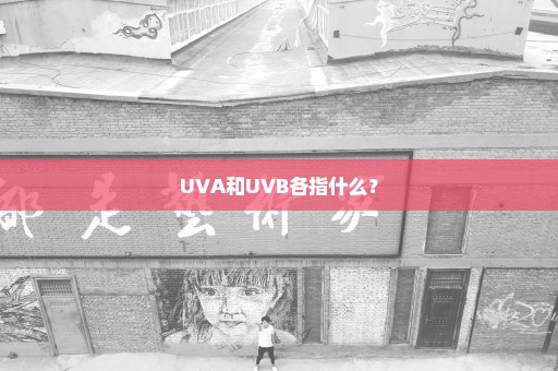 UVA和UVB各指什么？