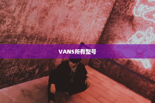 VANS所有型号