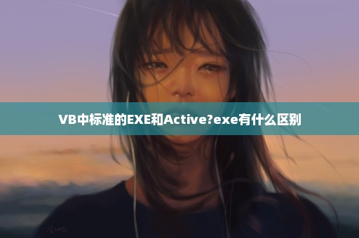VB中标准的EXE和Active?exe有什么区别