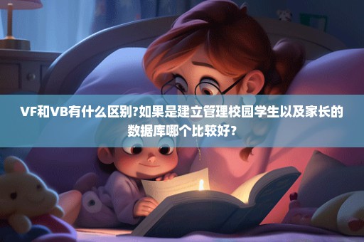 VF和VB有什么区别?如果是建立管理校园学生以及家长的数据库哪个比较好？