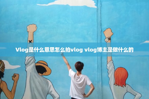 Vlog是什么意思怎么拍vlog vlog博主是做什么的