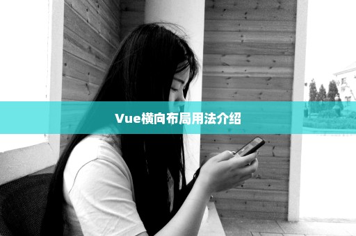 Vue横向布局用法介绍