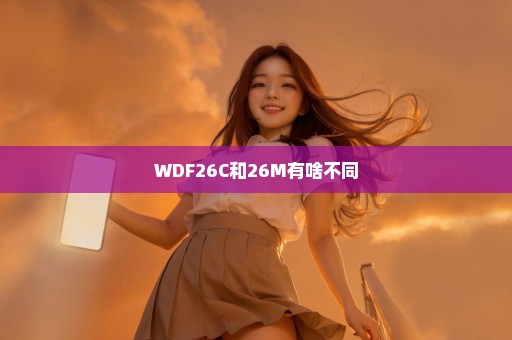 WDF26C和26M有啥不同
