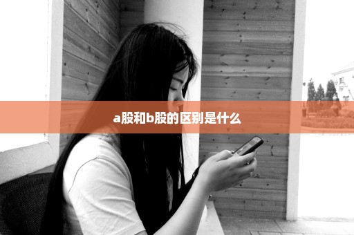 a股和b股的区别是什么