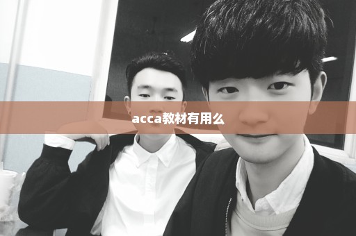 acca教材有用么