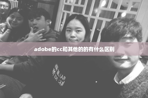 adobe的cc和其他的的有什么区别