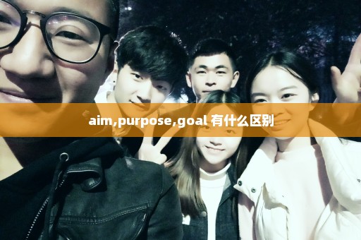 aim,purpose,goal 有什么区别