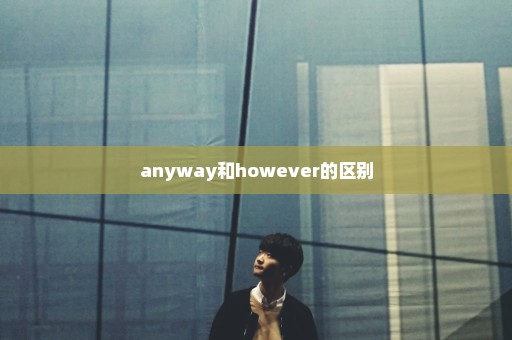 anyway和however的区别