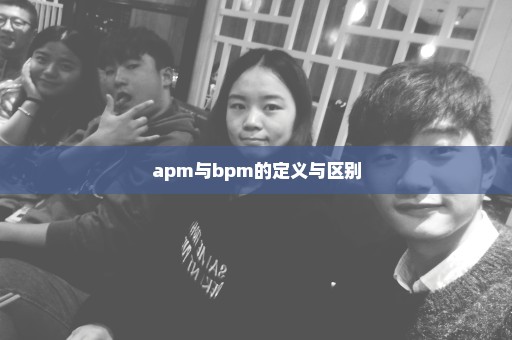 apm与bpm的定义与区别