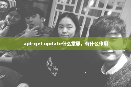 apt-get update什么意思，有什么作用