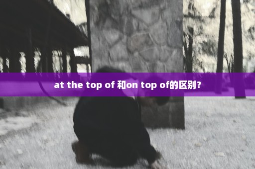 at the top of 和on top of的区别？