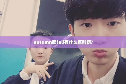 autumn跟fall有什么区别啊?