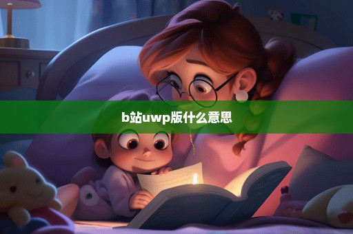 b站uwp版什么意思