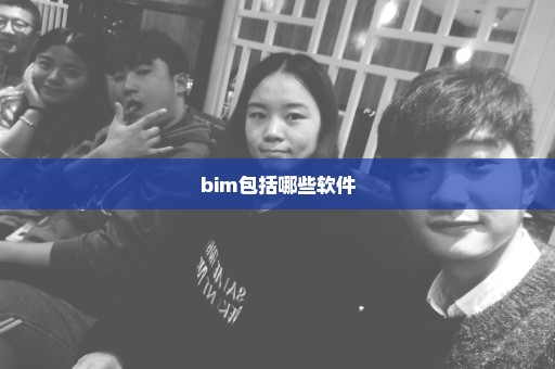 bim包括哪些软件