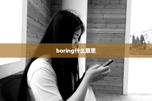 boring什么意思