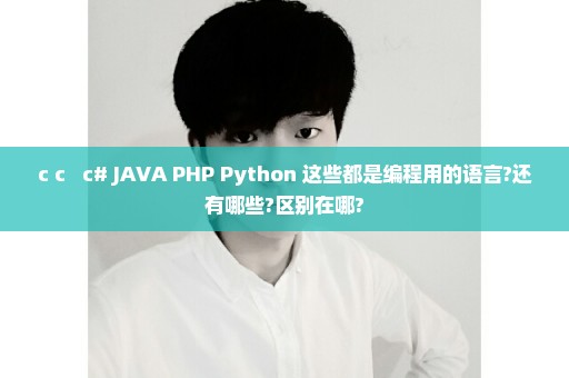 c c++ c# JAVA PHP Python 这些都是编程用的语言?还有哪些?区别在哪?