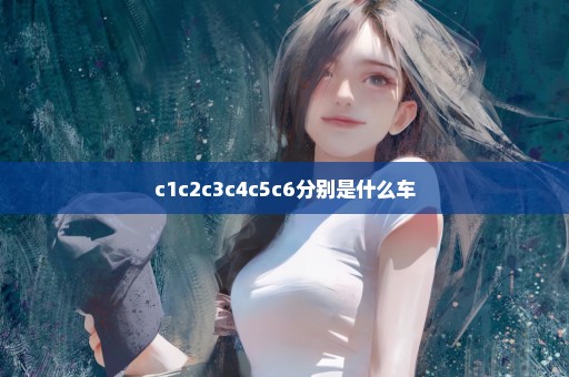 c1c2c3c4c5c6分别是什么车