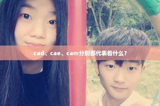 cad、cae、cam分别都代表着什么？