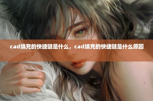 cad填充的快捷键是什么，cad填充的快捷键是什么原因 