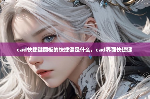 cad快捷键面板的快捷键是什么，cad界面快捷键 