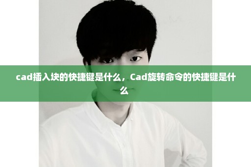 cad插入块的快捷键是什么，Cad旋转命令的快捷键是什么 
