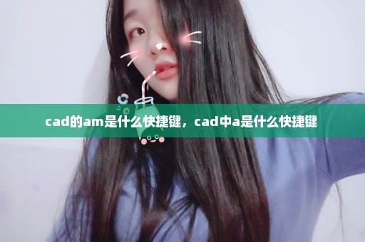 cad的am是什么快捷键，cad中a是什么快捷键 