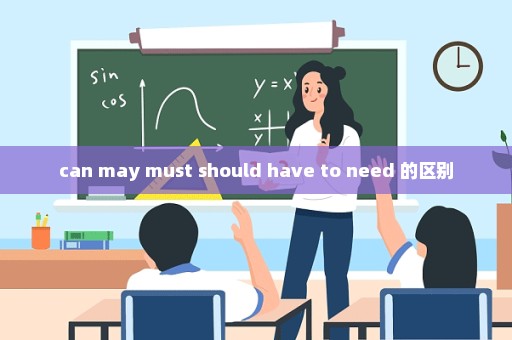 can may must should have to need 的区别
