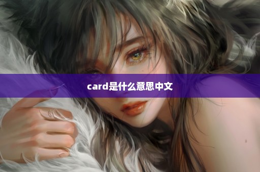 card是什么意思中文