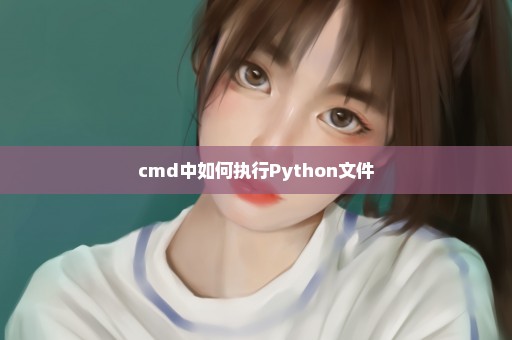 cmd中如何执行Python文件