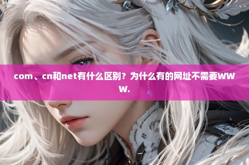 com、cn和net有什么区别？为什么有的网址不需要WWW.