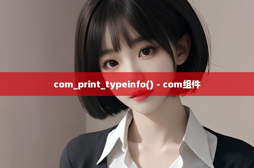 com_print_typeinfo() - com组件