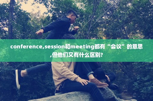 conference,session和meeting都有“会议”的意思,但他们又有什么区别?