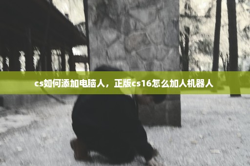 cs如何添加电脑人，正版cs16怎么加人机器人 